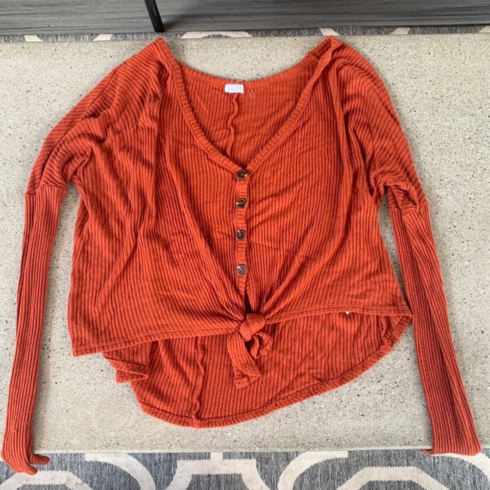 Burnt orange sweater